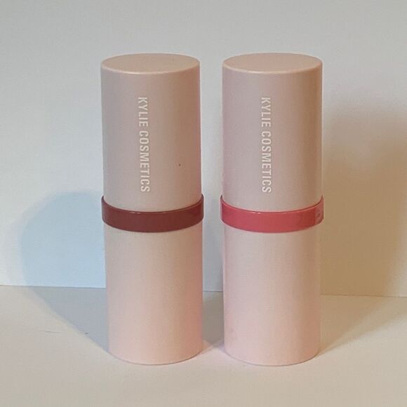 2X Kylie Cosmetics powder blush stick BREAKFAST IN BED Make Him Blush SET Mauve - Picture 4 of 9